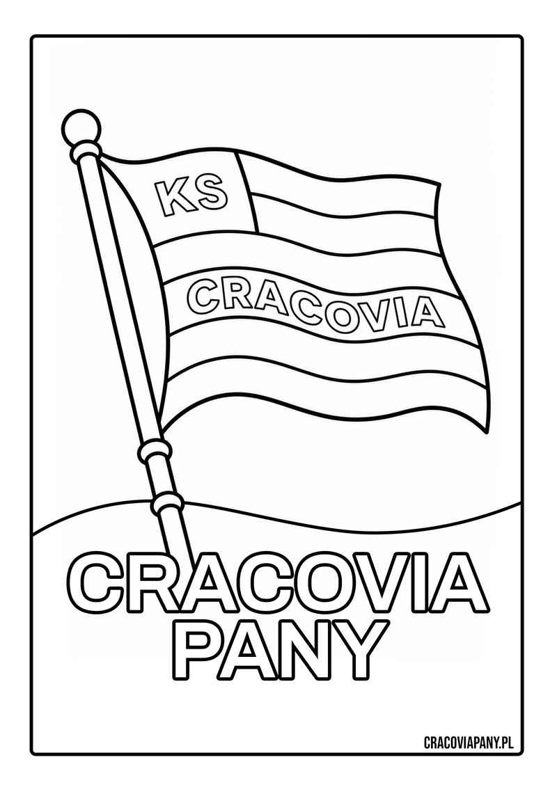 Cracovia Pany kolorowanka dla dzieci do druku