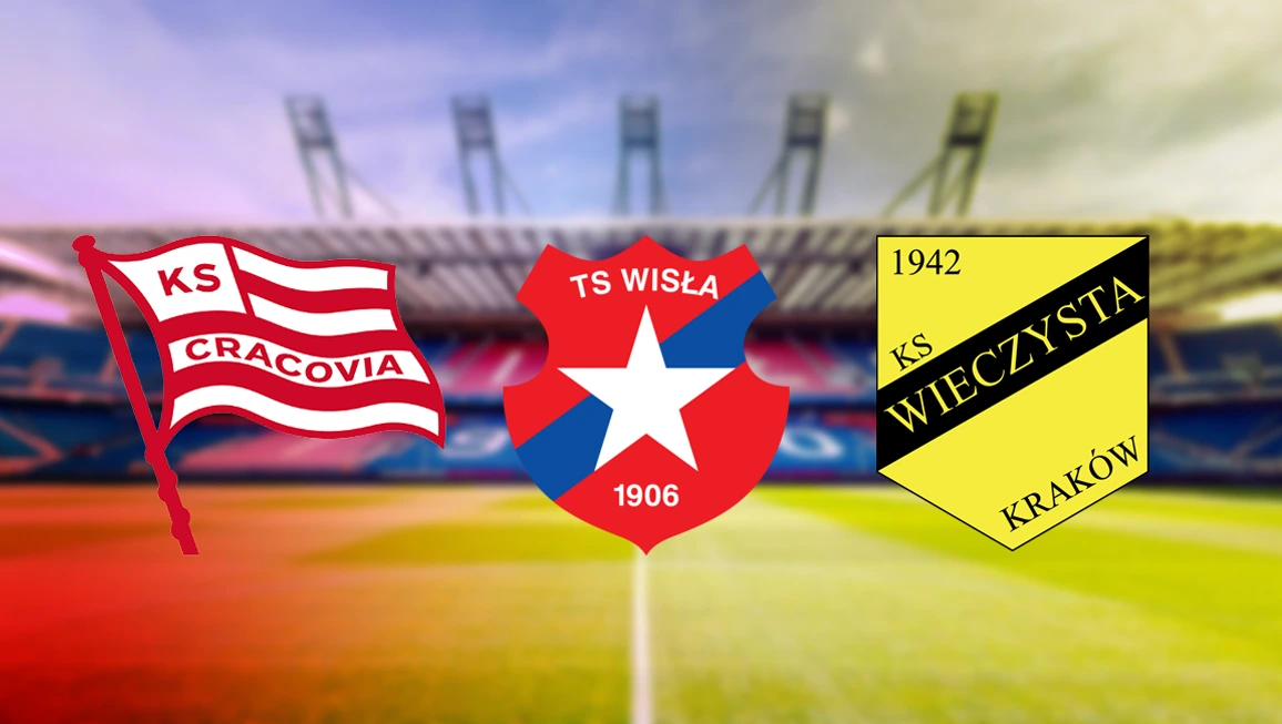 trzy krakowskie kluby cracovia wisla wieczysta